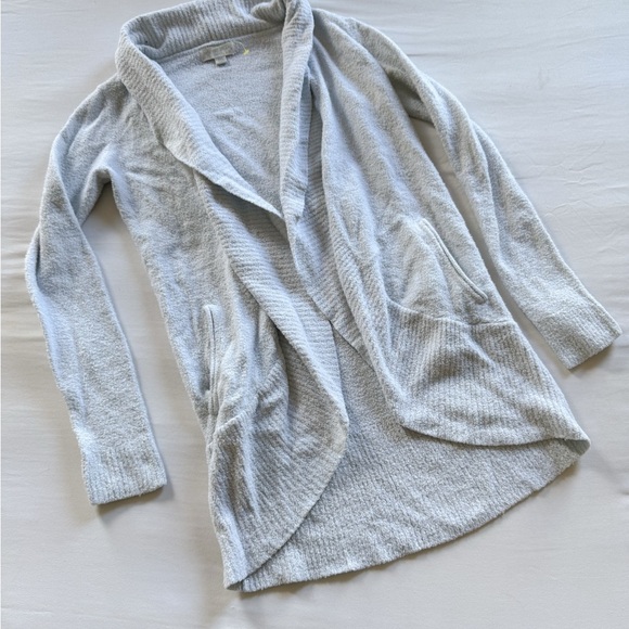 Barefoot Dreams CozyChic Lite Island Wrap Open Front Sweater Cardigan XS/S - Picture 2 of 4